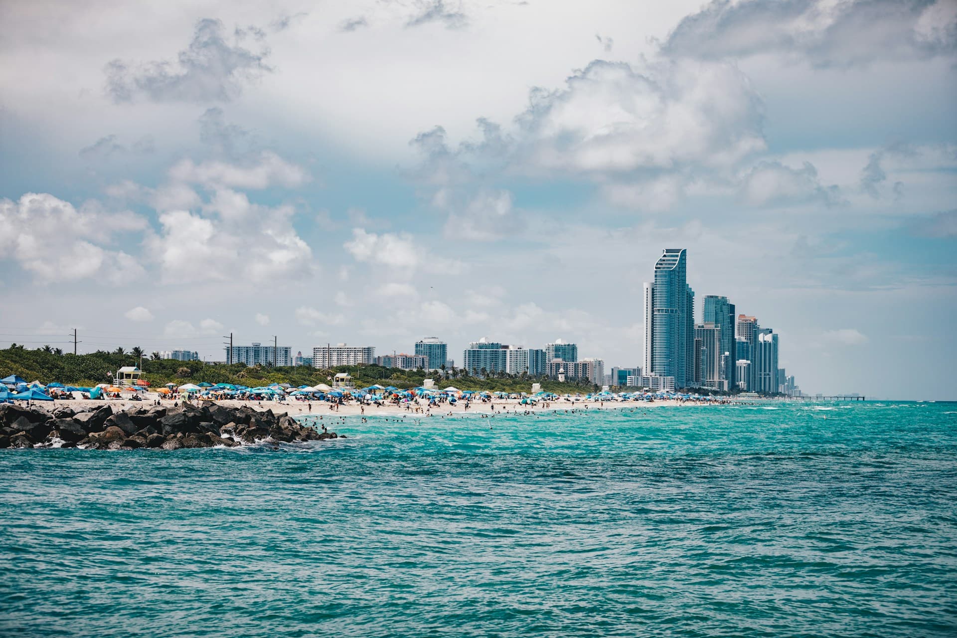 Haulover Inlet and coastal skyline — near Aventura and North Miami Beach, Florida