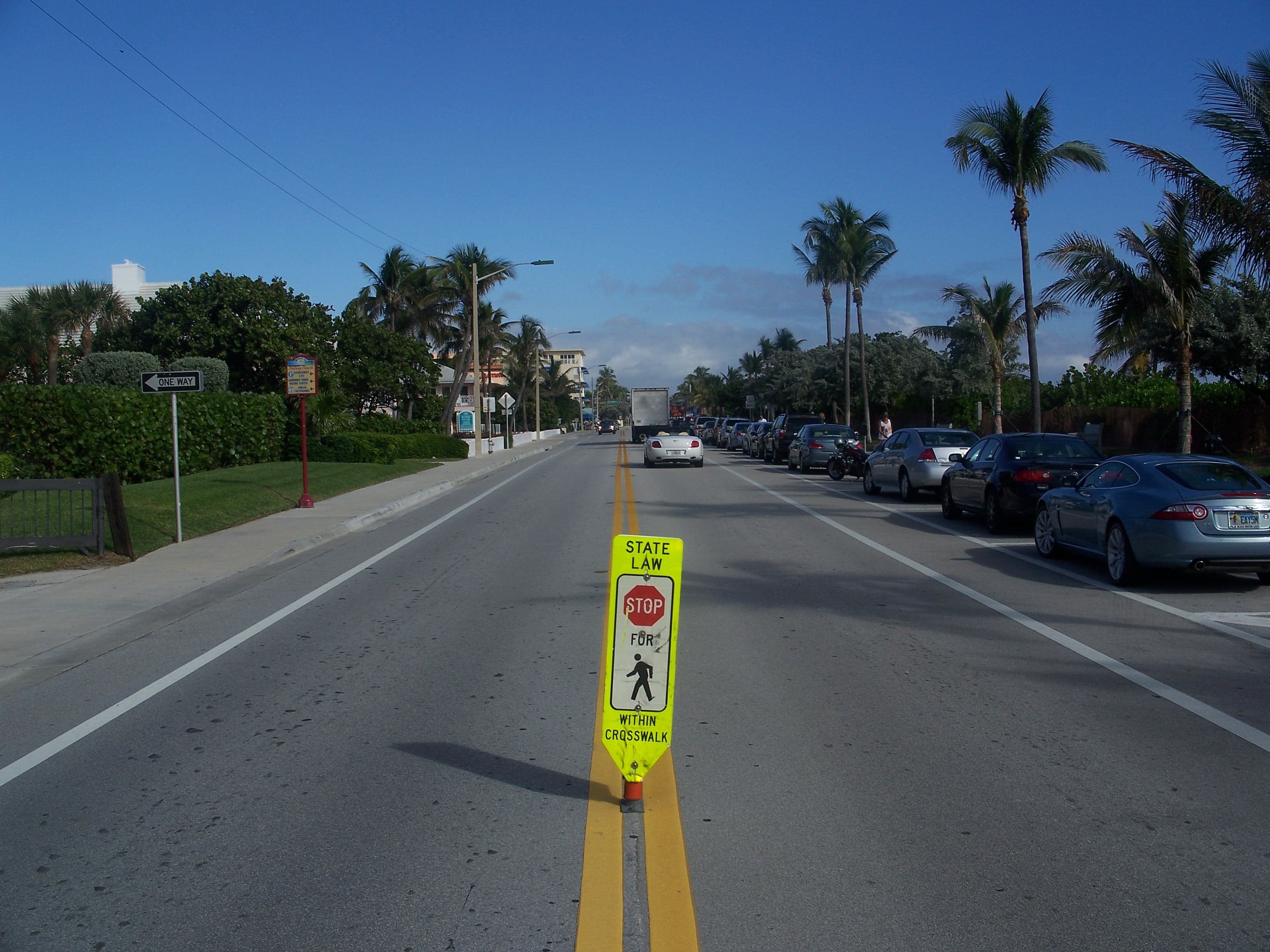 Ocean Boulevard (A1A) along the Atlantic — Delray Beach, Palm Beach County, Florida