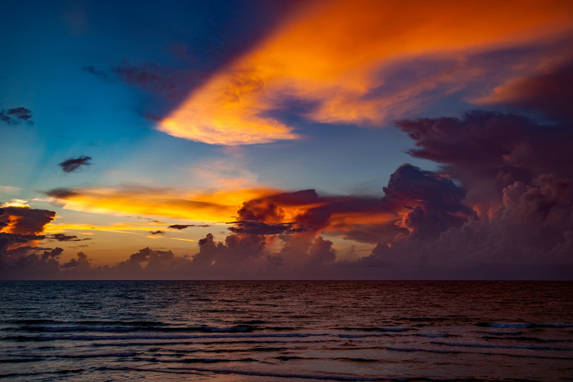 Pompano Beach, Florida — golden hour over the Atlantic coast